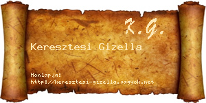 Keresztesi Gizella névjegykártya